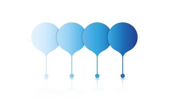 Boost Your Message with the Blue Marker Point Infographics Template