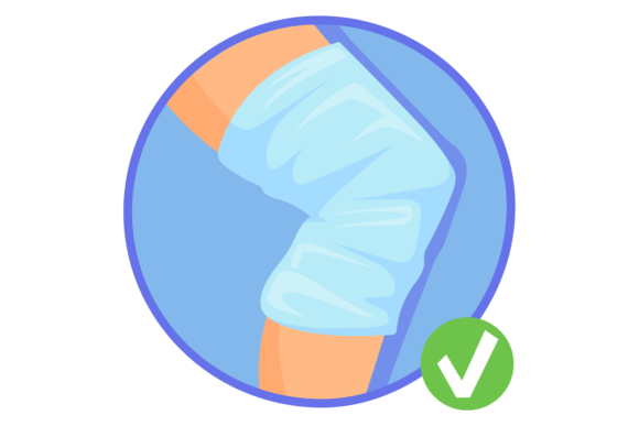 Knee Bandage Infographics: A Guide for Leg Joint Injury Communication