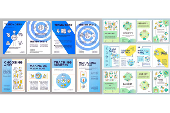 Trendy Diets Brochure Template Set