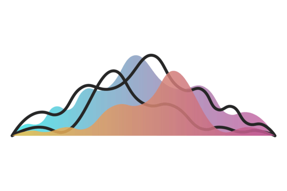 Understanding the Area Chart Icon: A Key Element in Data Distribution Infographics