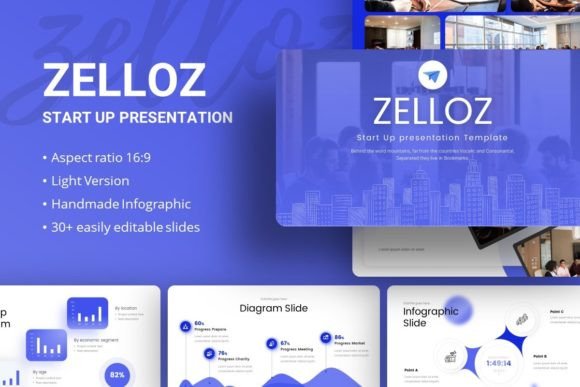 Unlocking Creativity and Professionalism with Zelloz StartUp Presentation Template